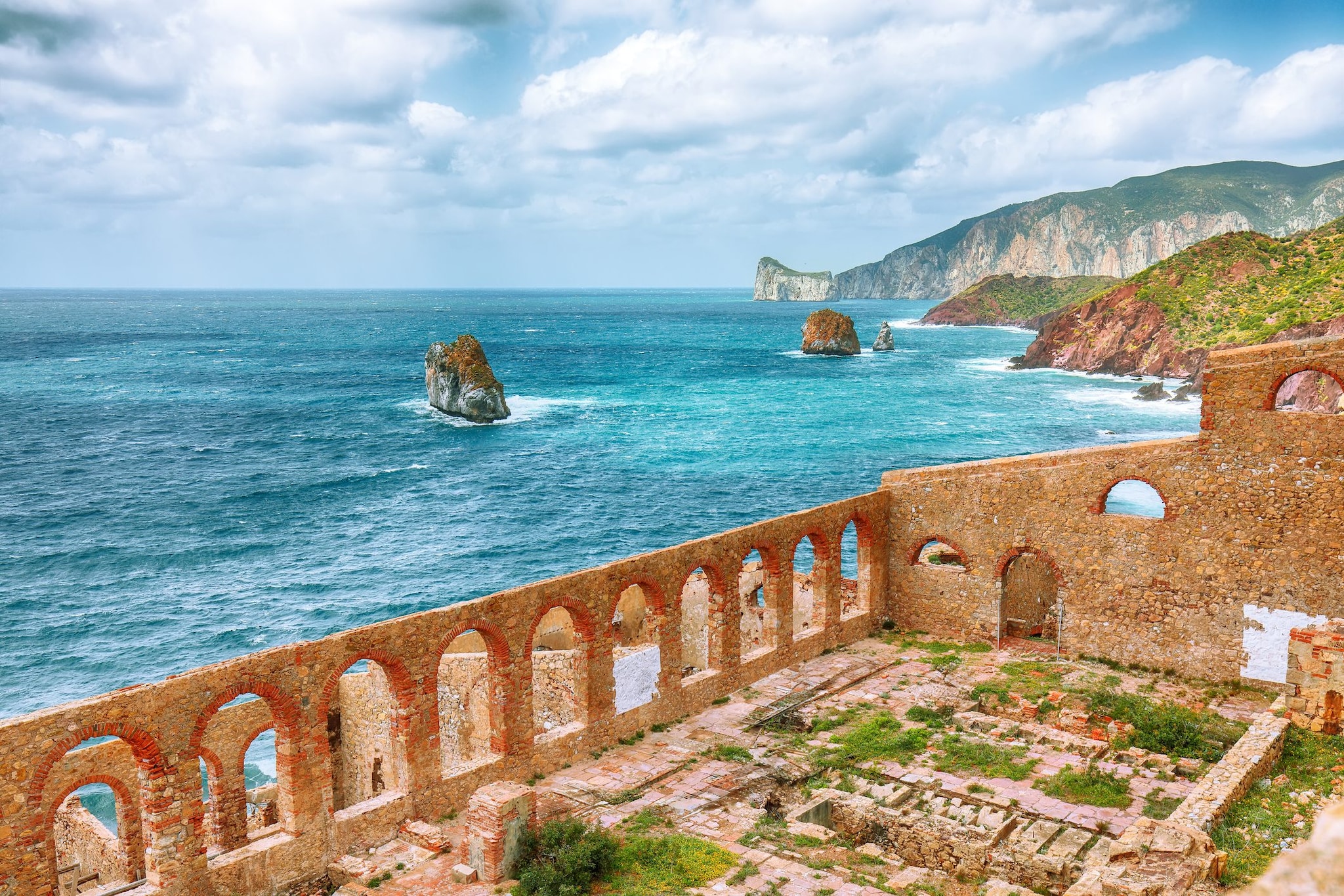 Antiche rovine della Laveria Lamarmora (Miniera di Nebida)