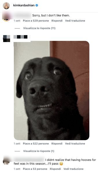 I commenti sotto al post di lancio di Kim Kardashian su Instagram