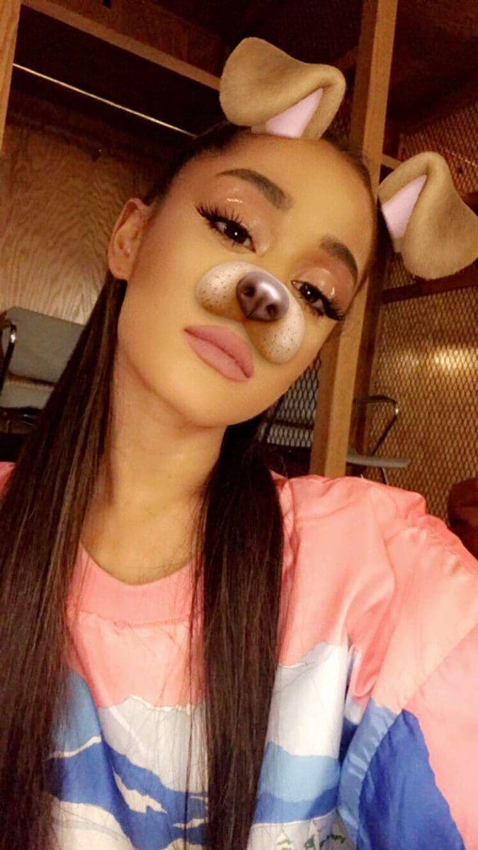 Ariana Grande su Snapchat
