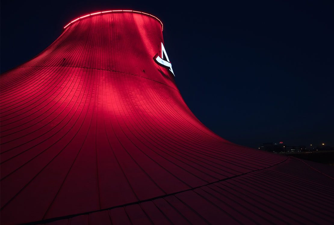 Autogrill Villoresi Est di sera