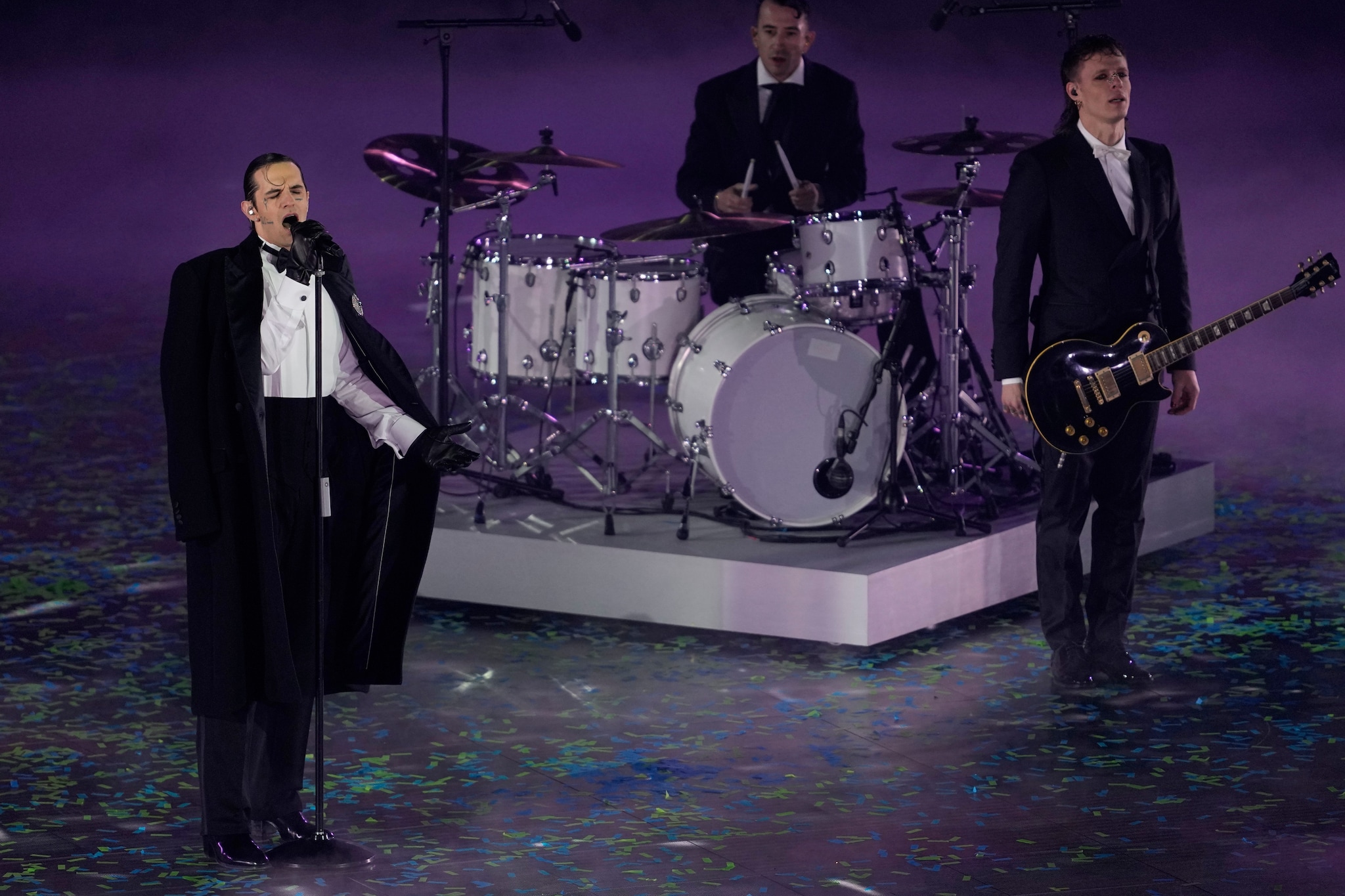 Achille Lauro sul palco di Verona