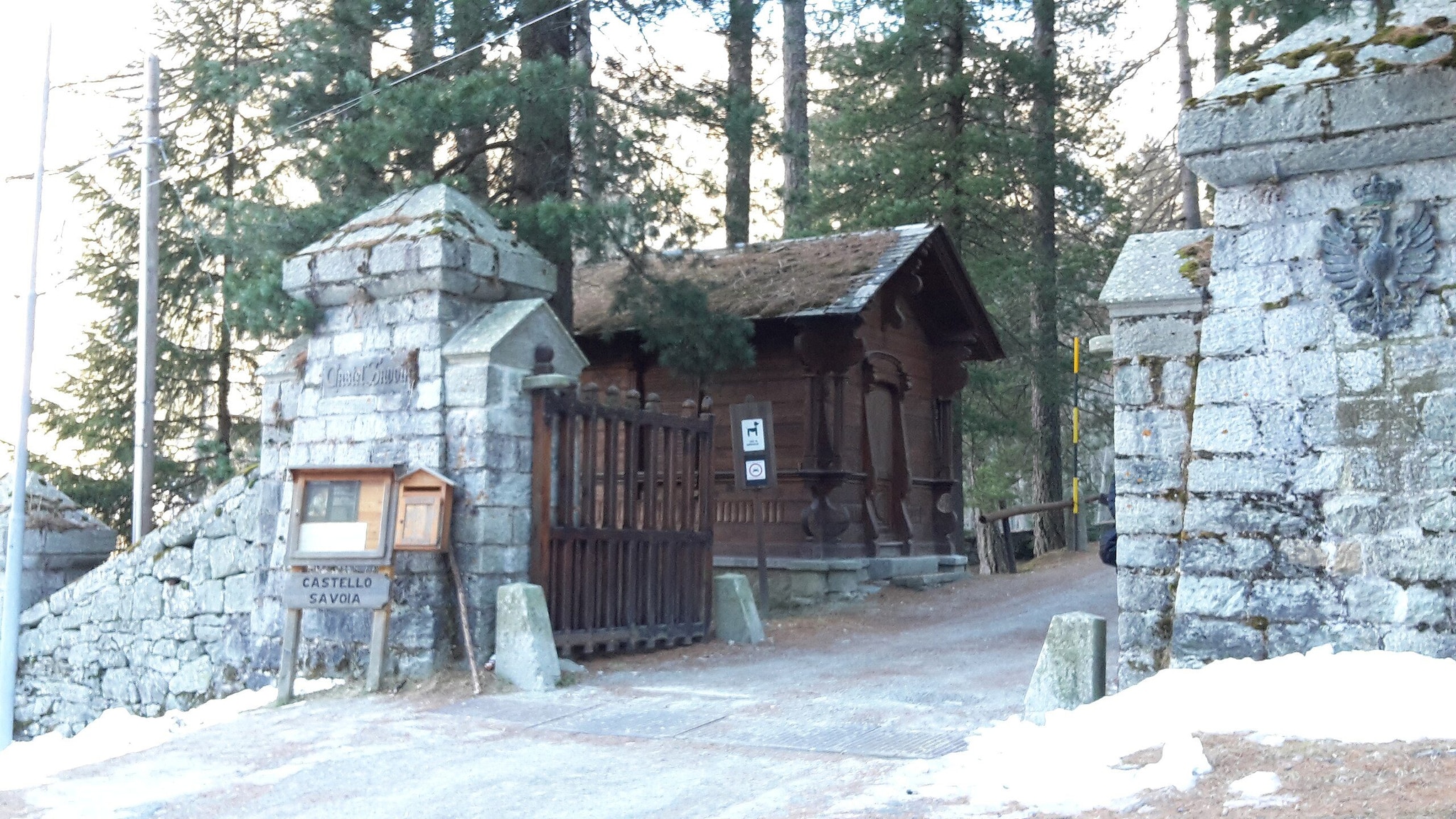L’ingresso di Castel Savoia