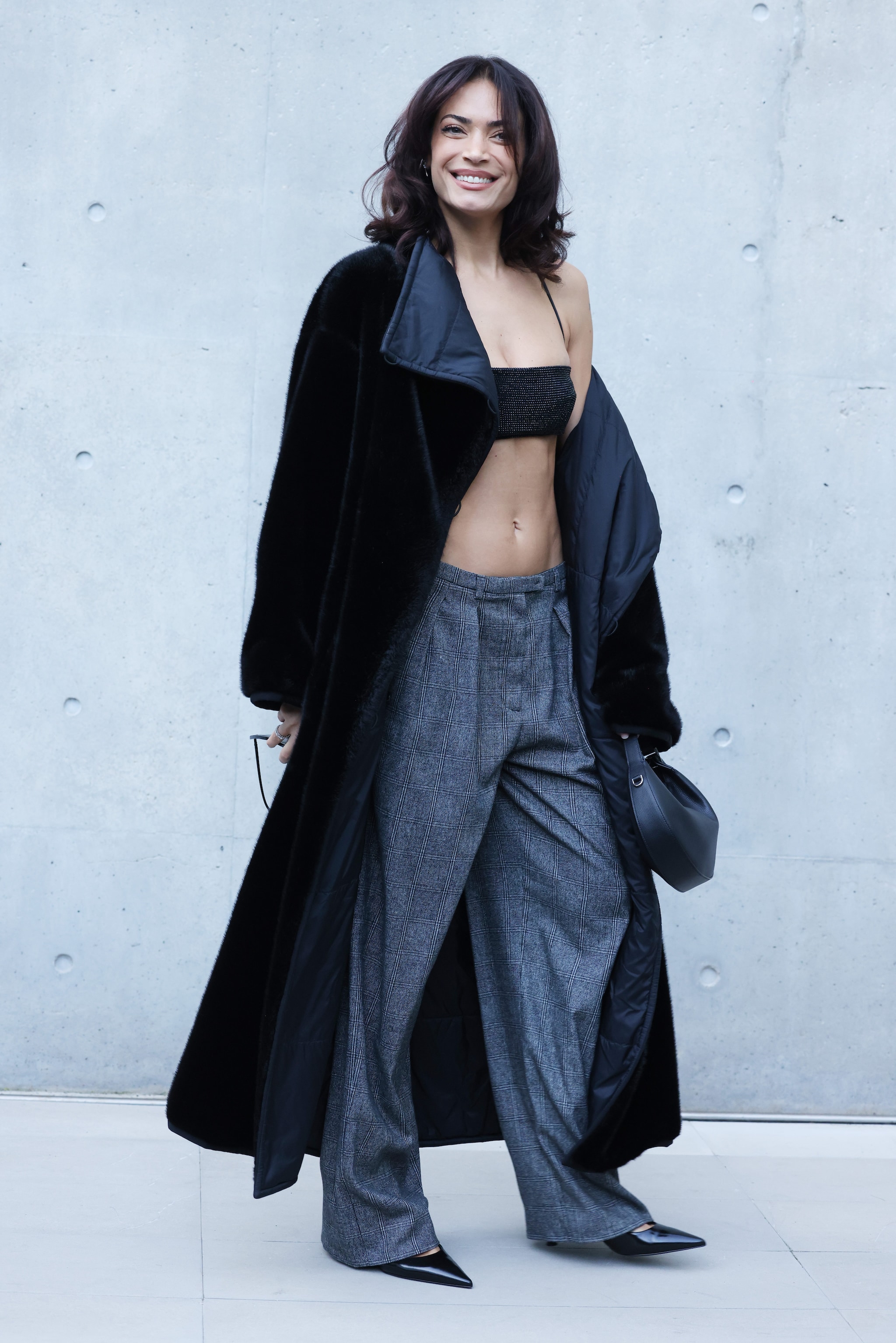 Elodie alla sfilata di Emporio Armani per la collezione Autunno/Inverno 2026–27