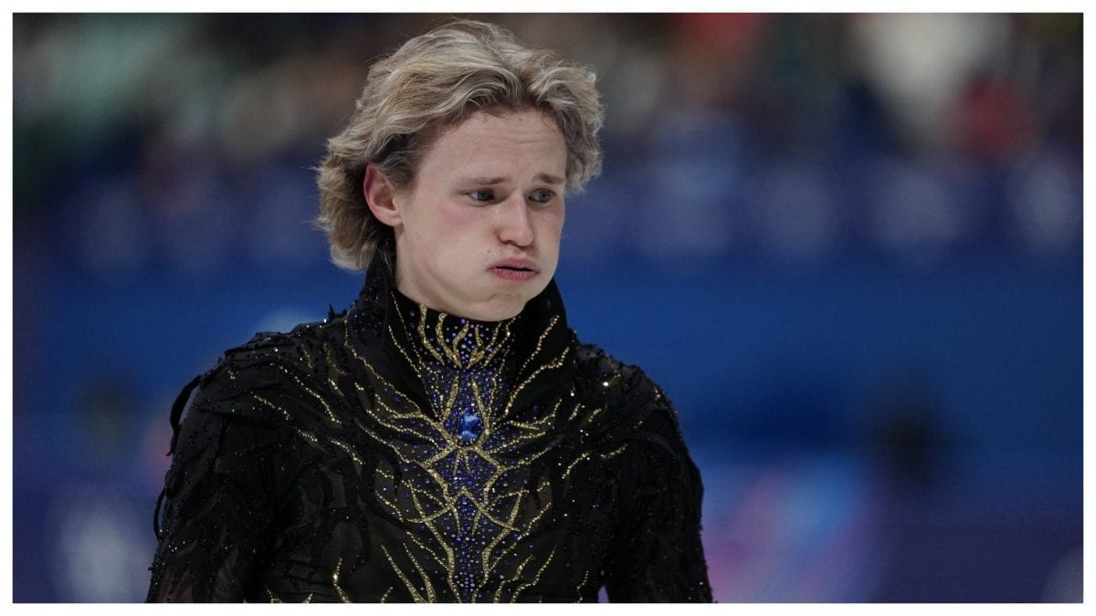 Ilia Malinin in lacrime dopo la sua esibizione