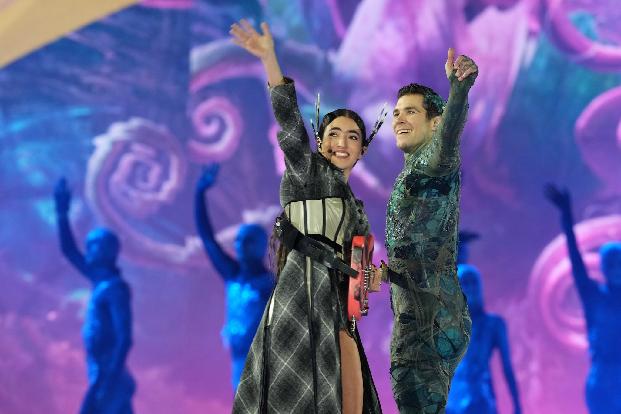 Joan Thiele e Roberto Bolle a fine esibizione