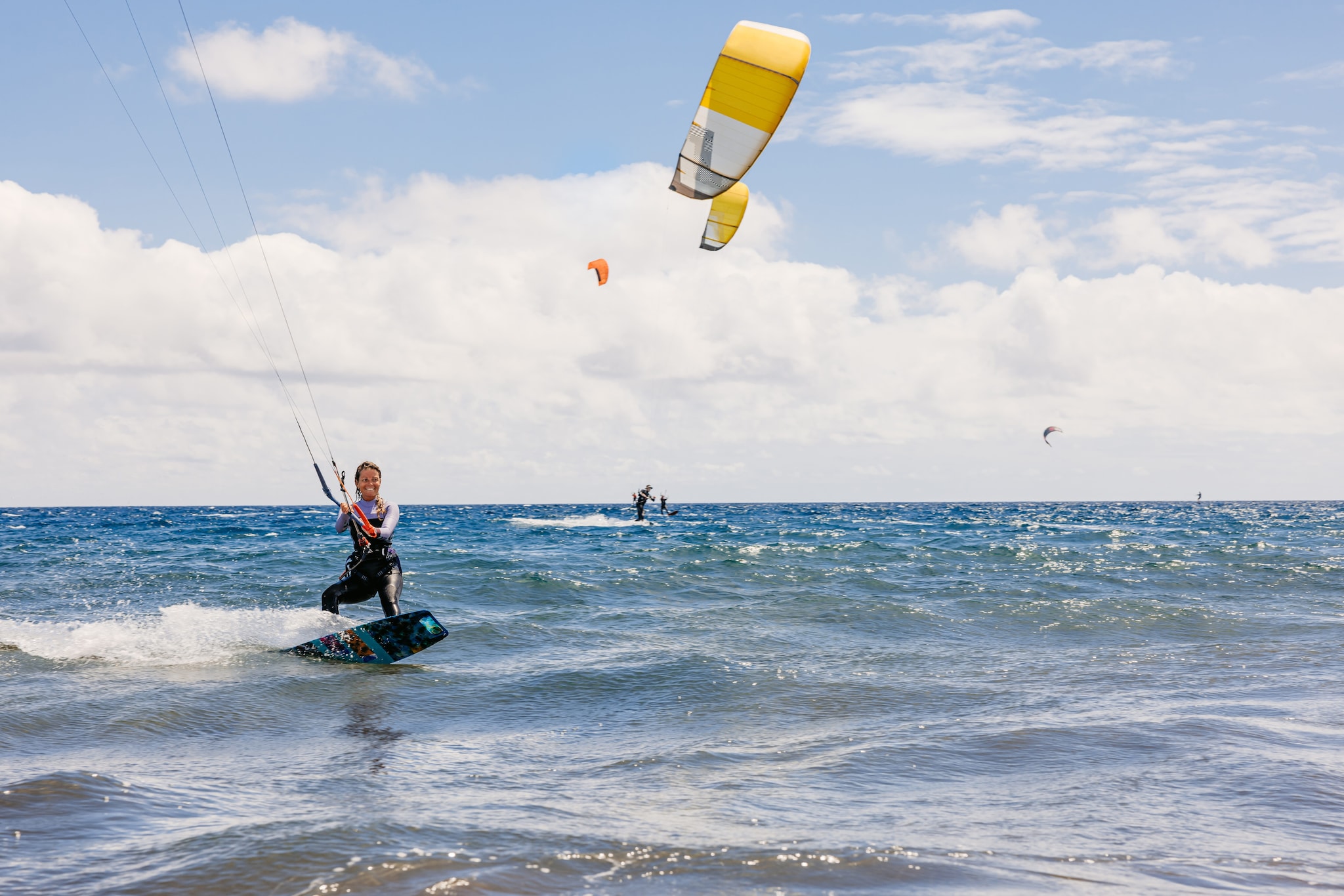 Kitesurf sull’isola di Tenerife, Spagna