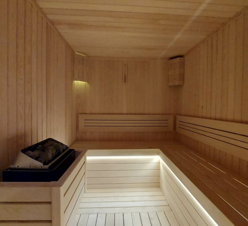 La sauna di Supershe Island