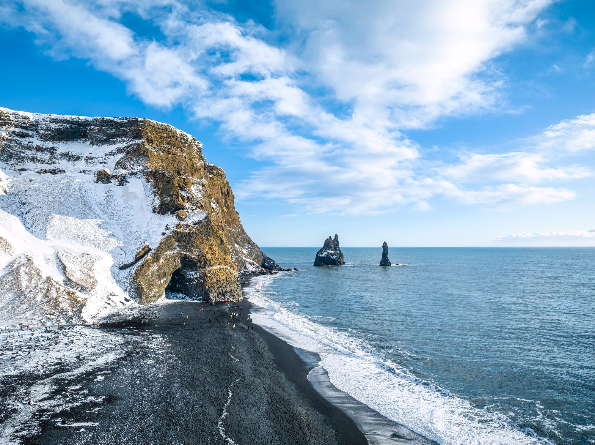 La spiaggia di Reynisfjara, Islanda