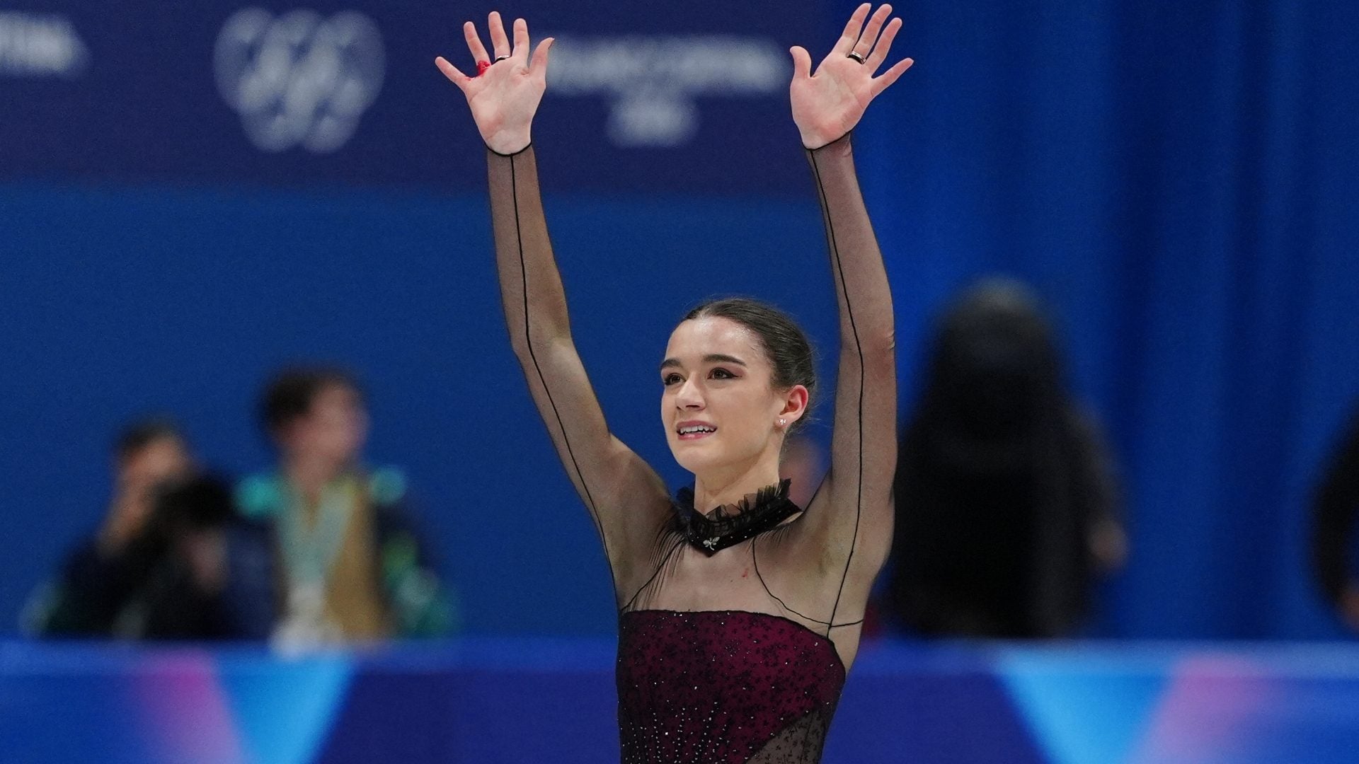 Lara naki gutmann durante la competizione di martedì 17 febbraio