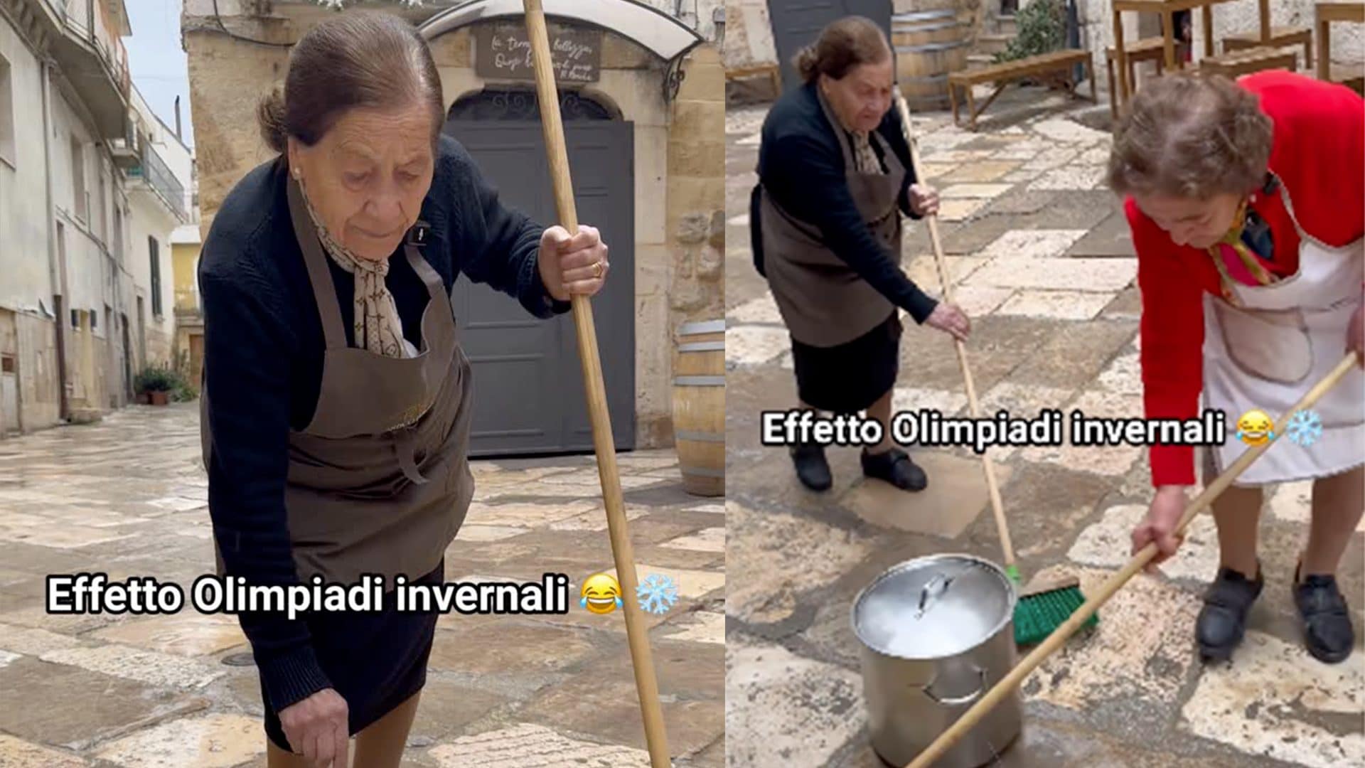 Le nonne di Altamura giocano a curling nel video da 20 milioni di view: "Volevamo provarlo con le pentole"