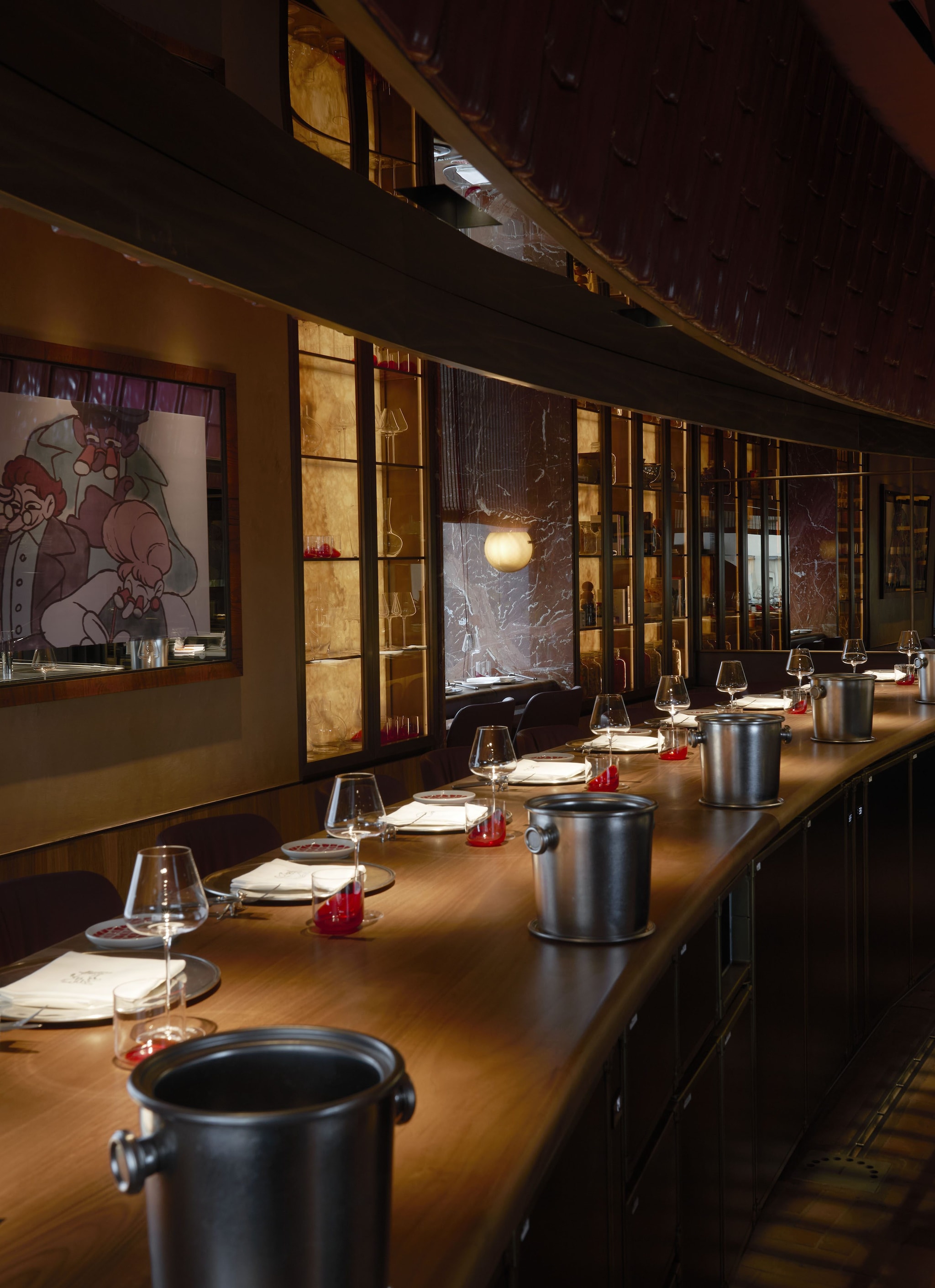 Pepe, dettaglio bancone