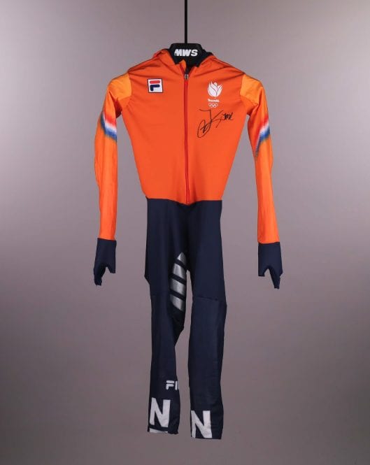 La tuta autografata di Jutta Leerdam