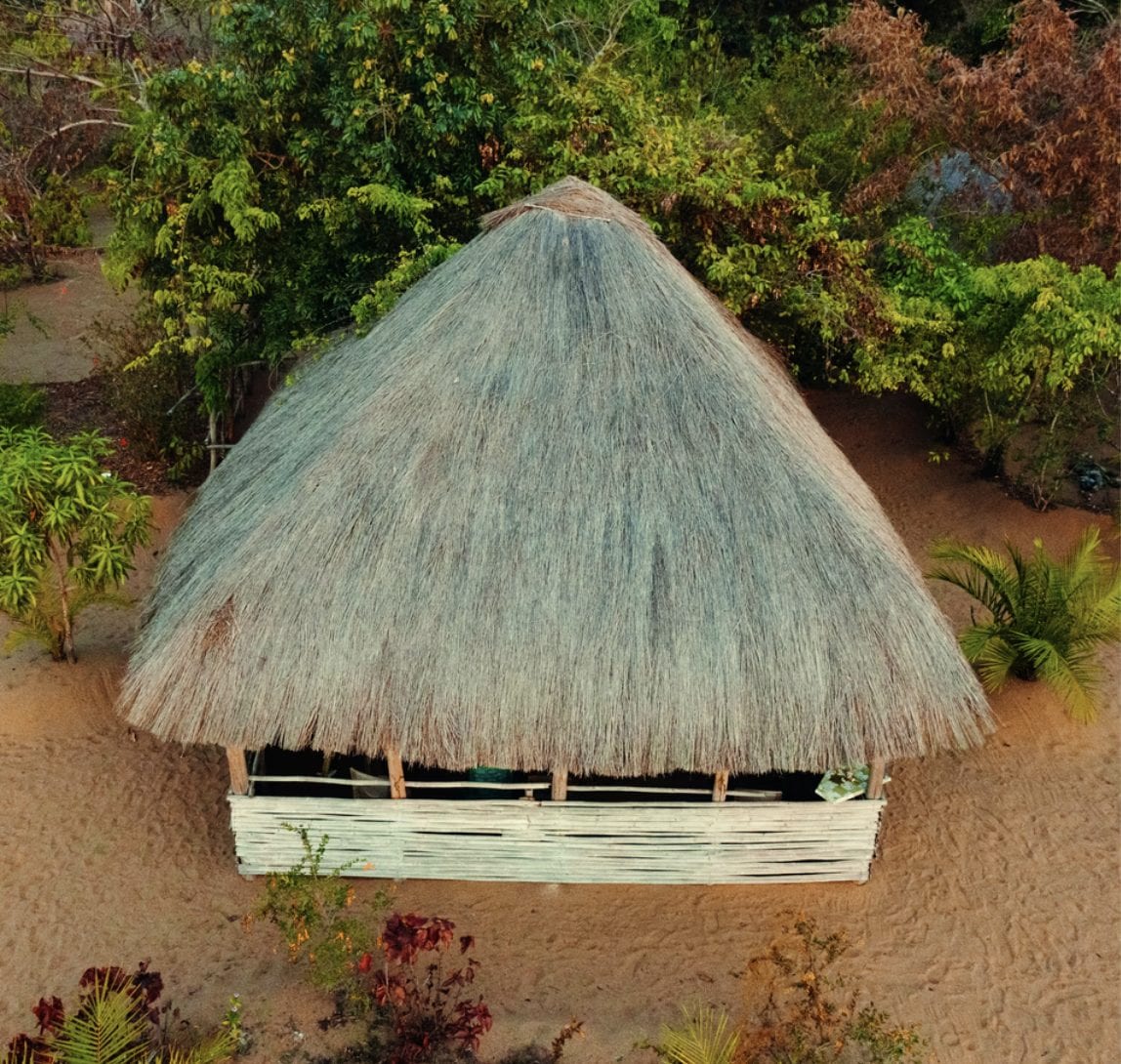 Una delle tradizionali yurte dell’isola