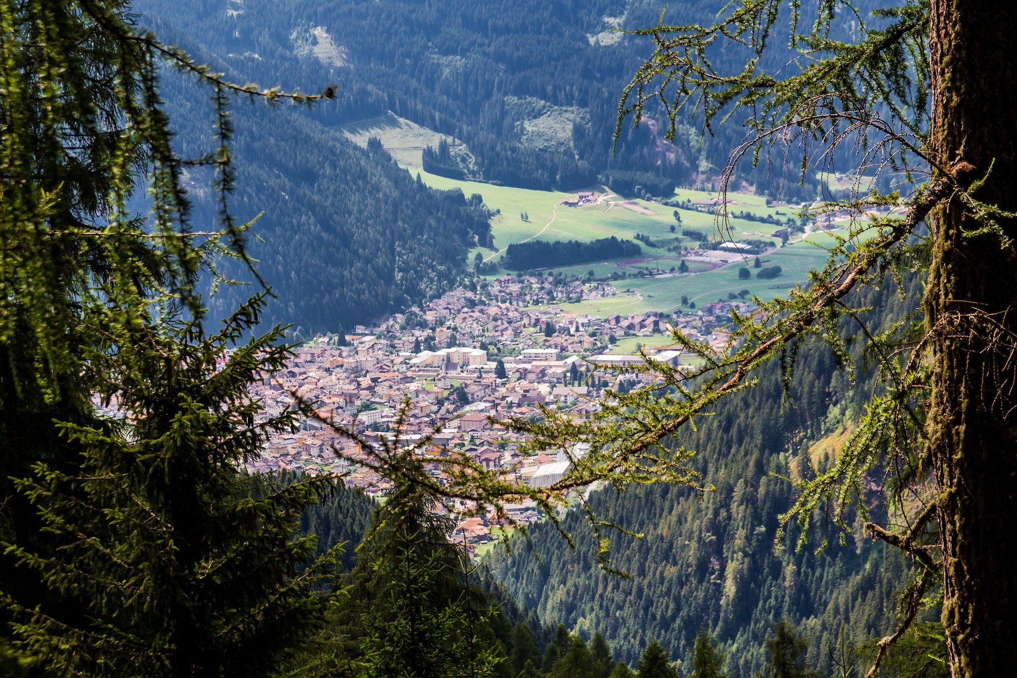 Veduta aerea di Predazzo