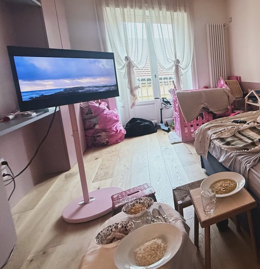 Un dettaglio della cameretta di Luna Marì nella nuova casa di Belén Rodriguez