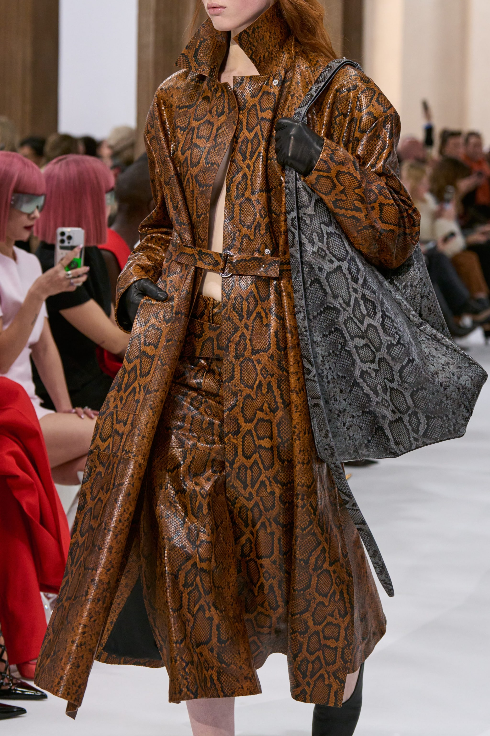 Look in pelle stampa pitone Sportmax