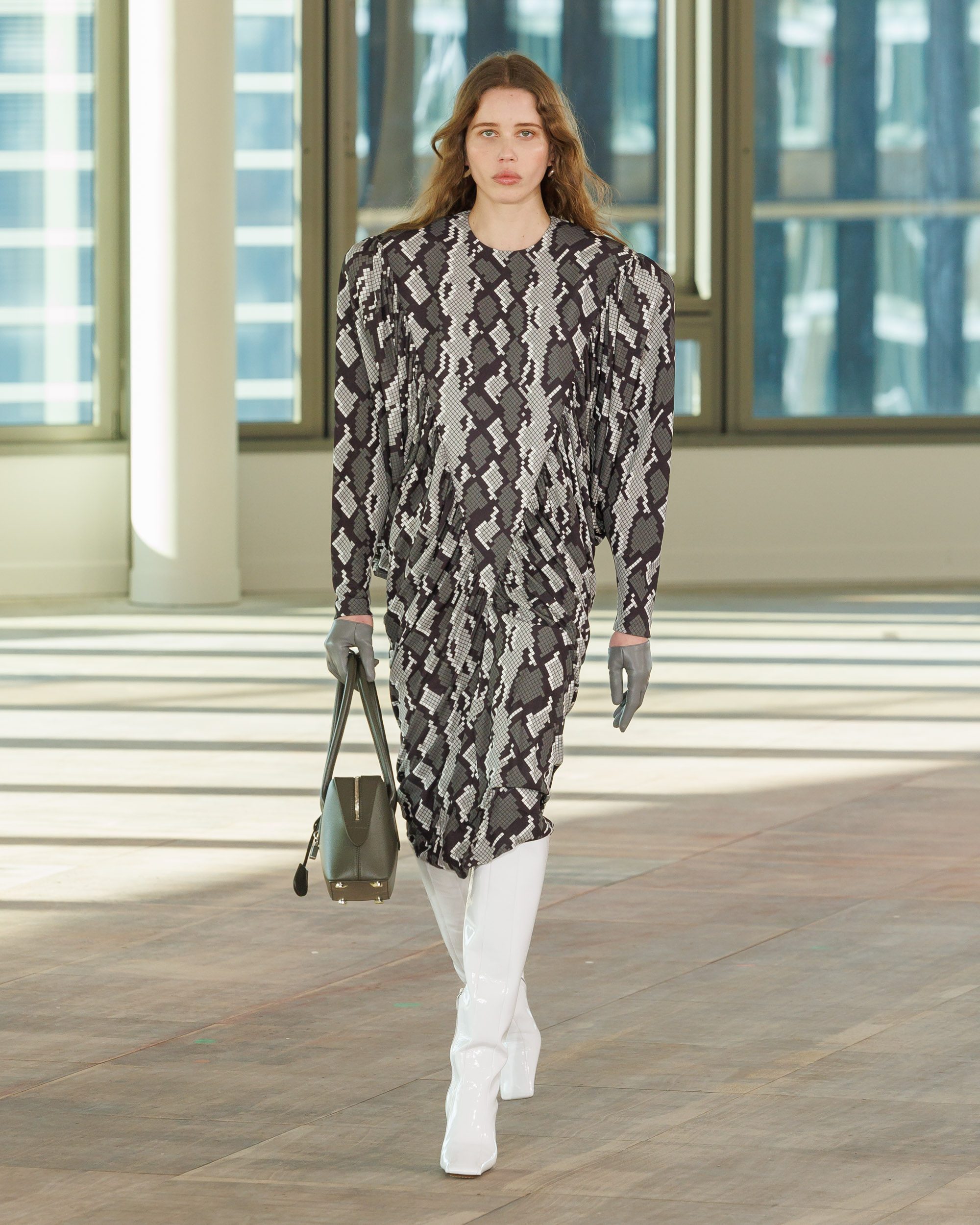 Abito con print effetto snake Stella McCartney