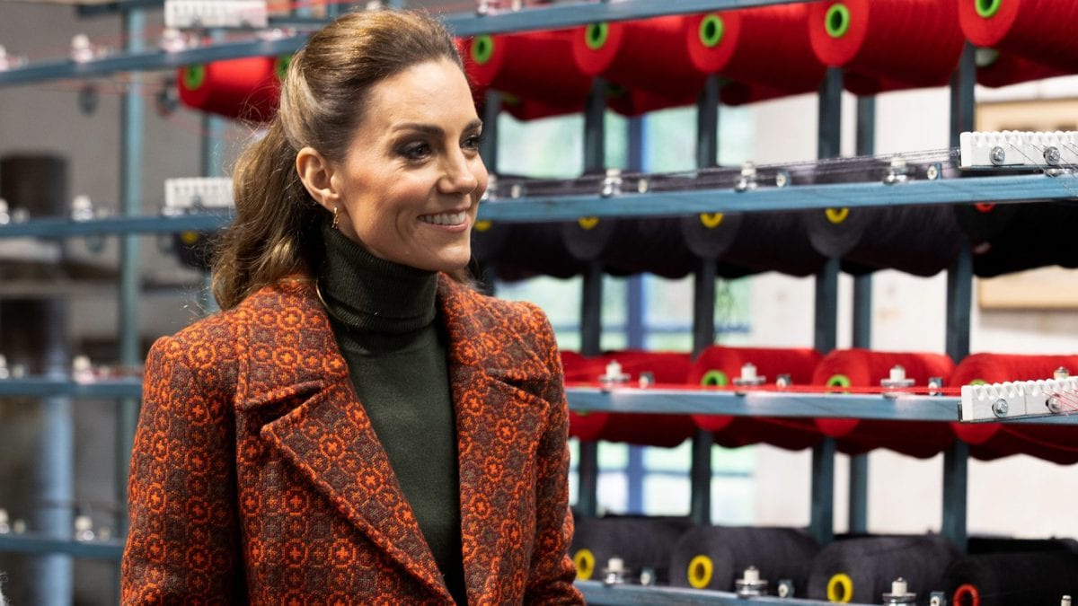 Kate Middleton in visita a Hiut Denim