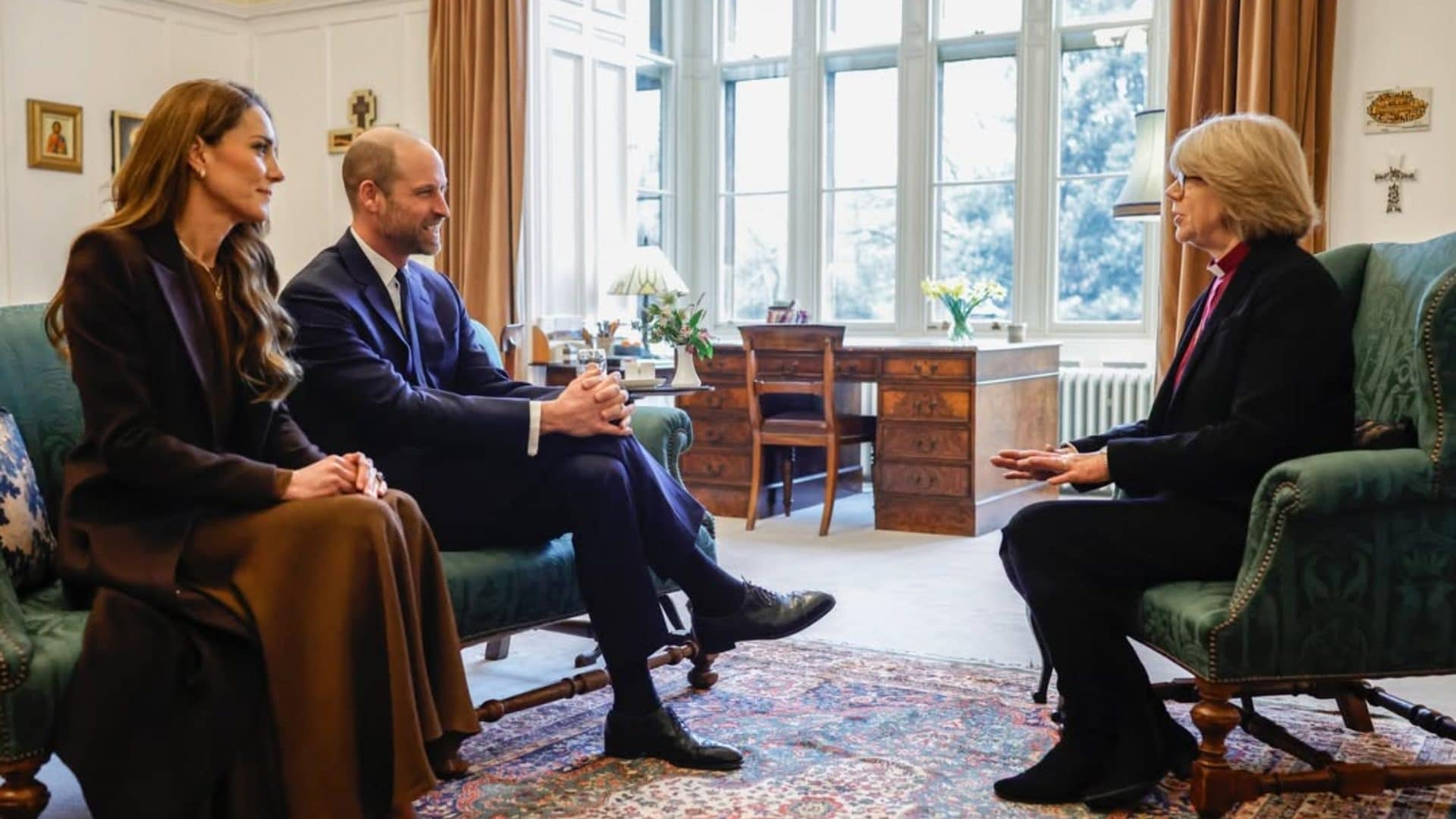 William e Kate con l’arcivescovo