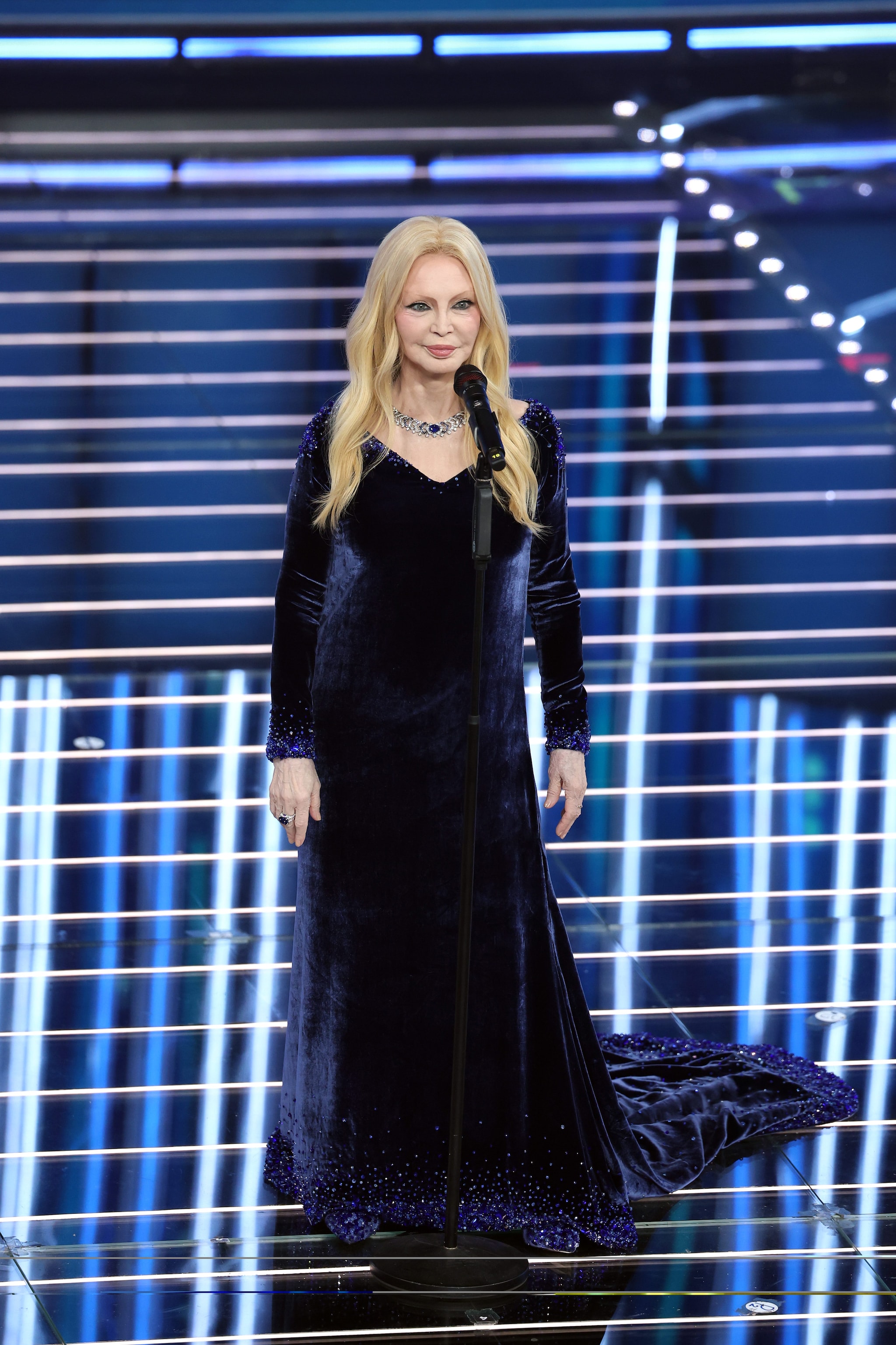 Patty Pravo in Simone Folco con gioielli Bulgari