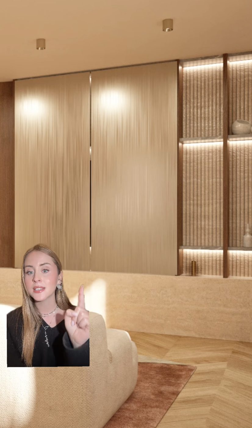 Il render del salotto