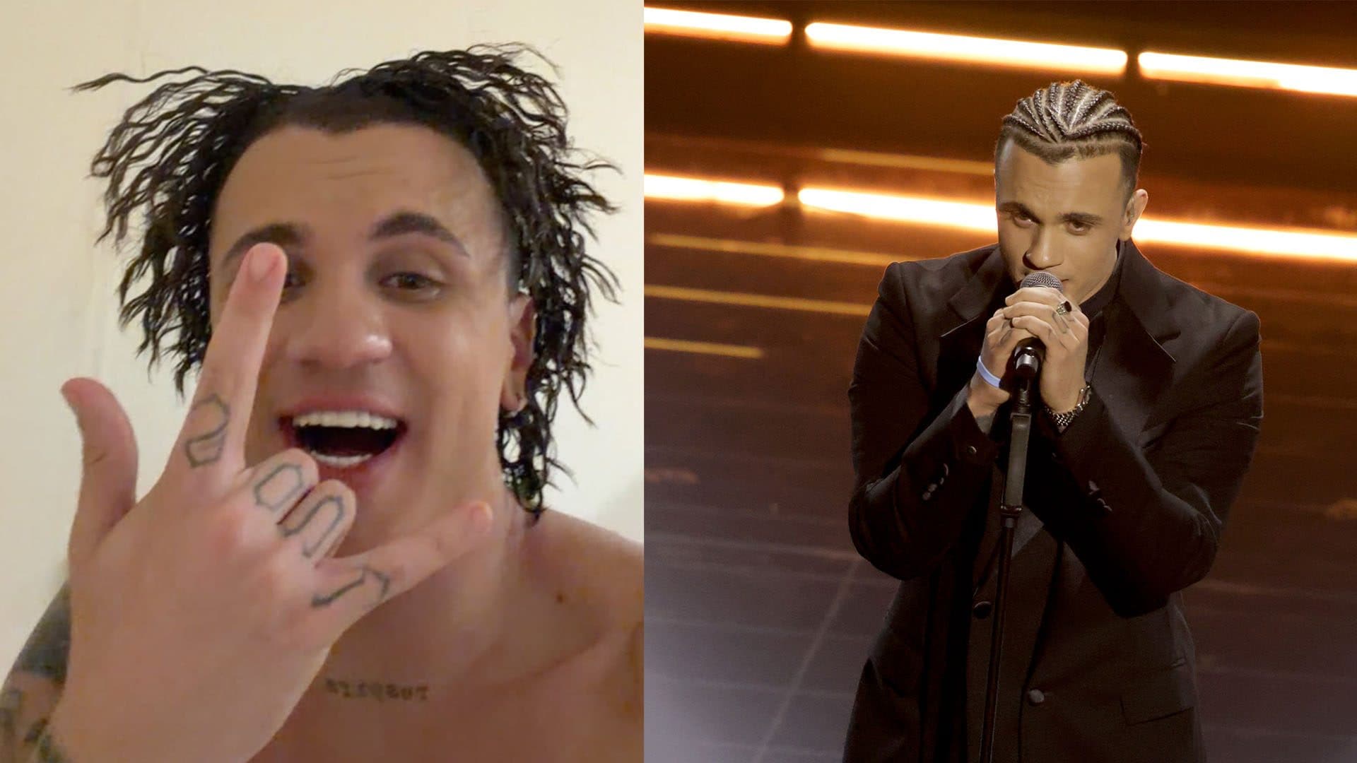 Samurai Jay dopo il palco di Sanremo: come sono i suoi capelli senza treccine