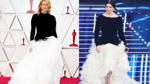 "Plagio" a Sanremo: dove abbiamo già visto l'abito di Laura Pausini