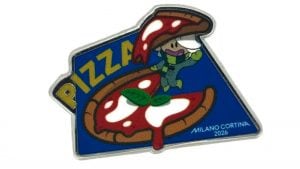 Le spille delle Olimpiadi coi piatti italiani: pizza e spaghetti per rappresentarci agli occhi del mondo