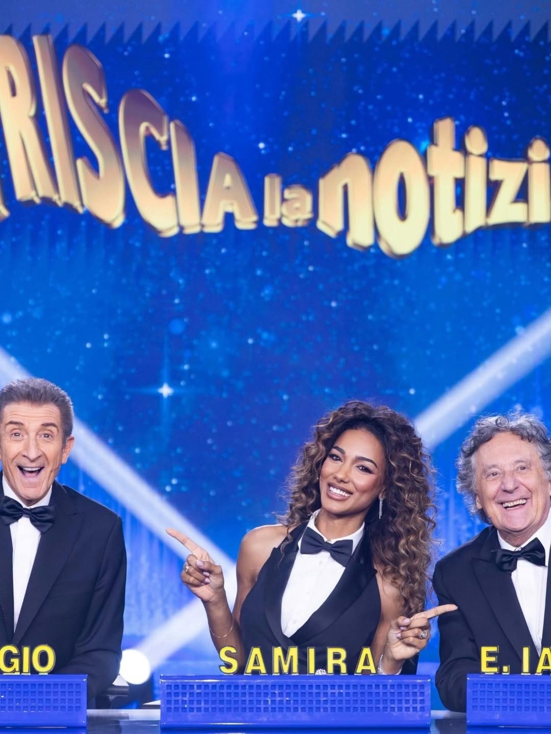 Ezio Greggio, Samira Lui, Enzo Iacchetti