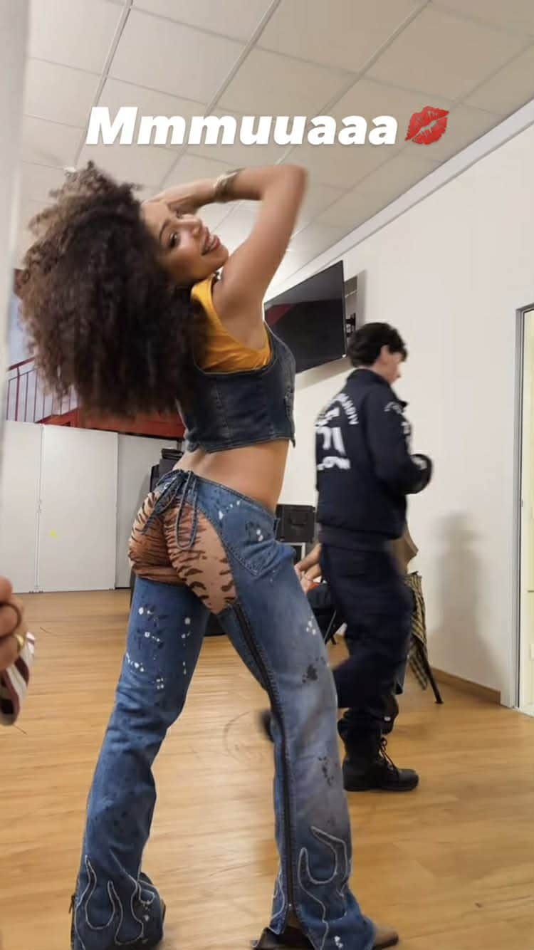 Il look sanremese di Francesca Tanas