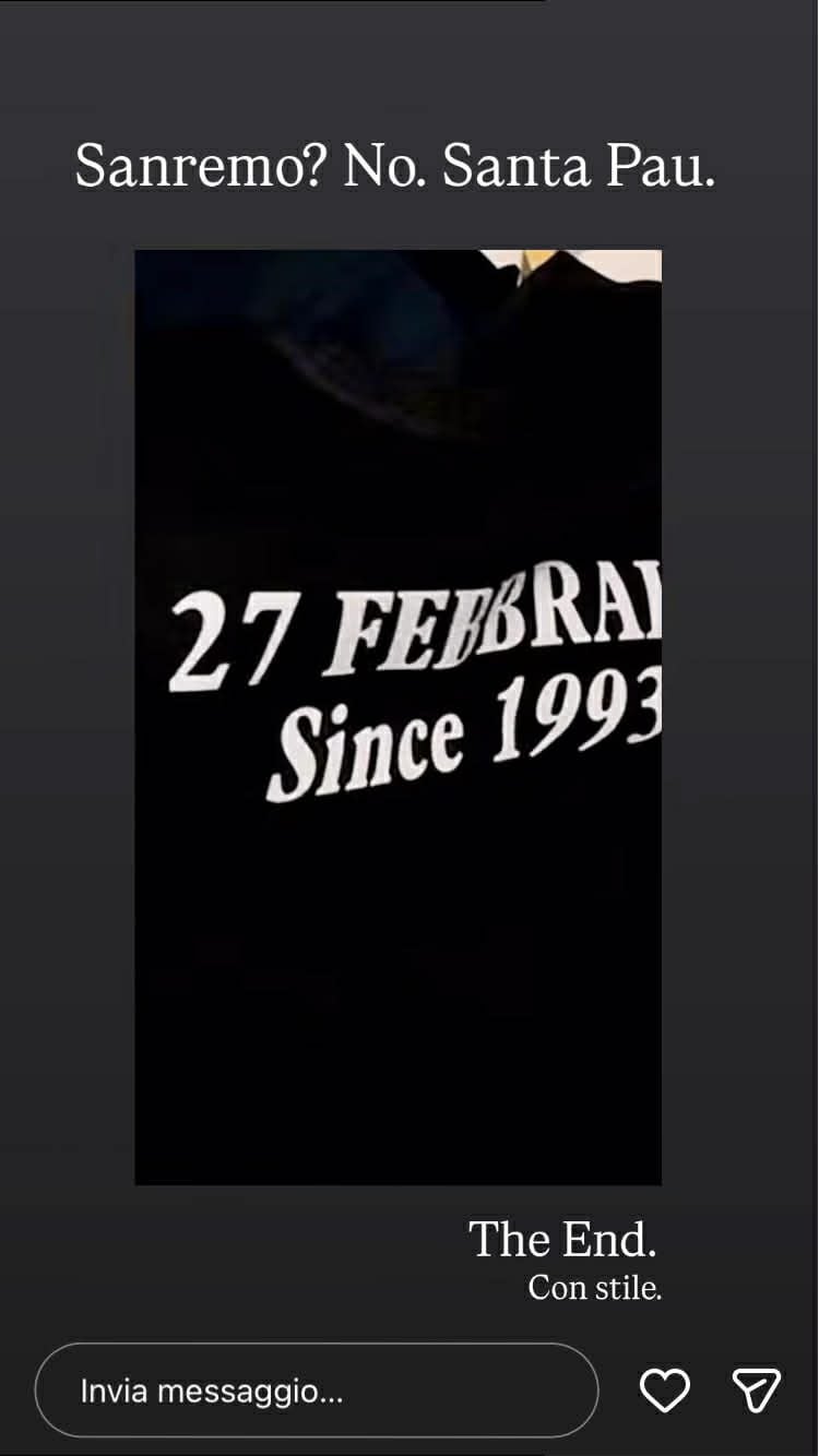 Il dettaglio stampato sulla t–shirt