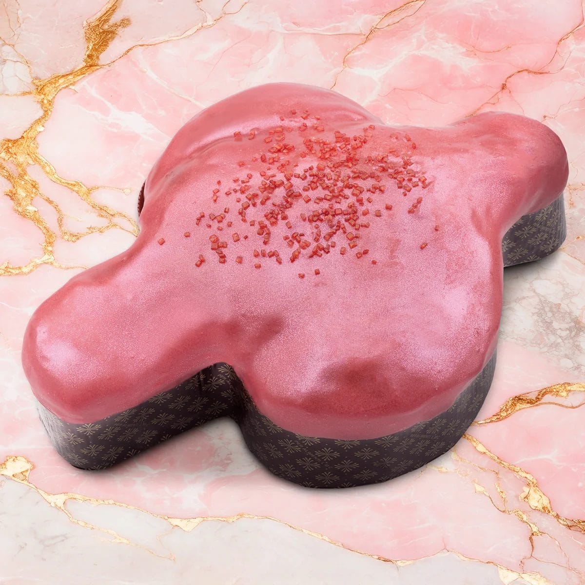 La colomba a cioccolato e lampone