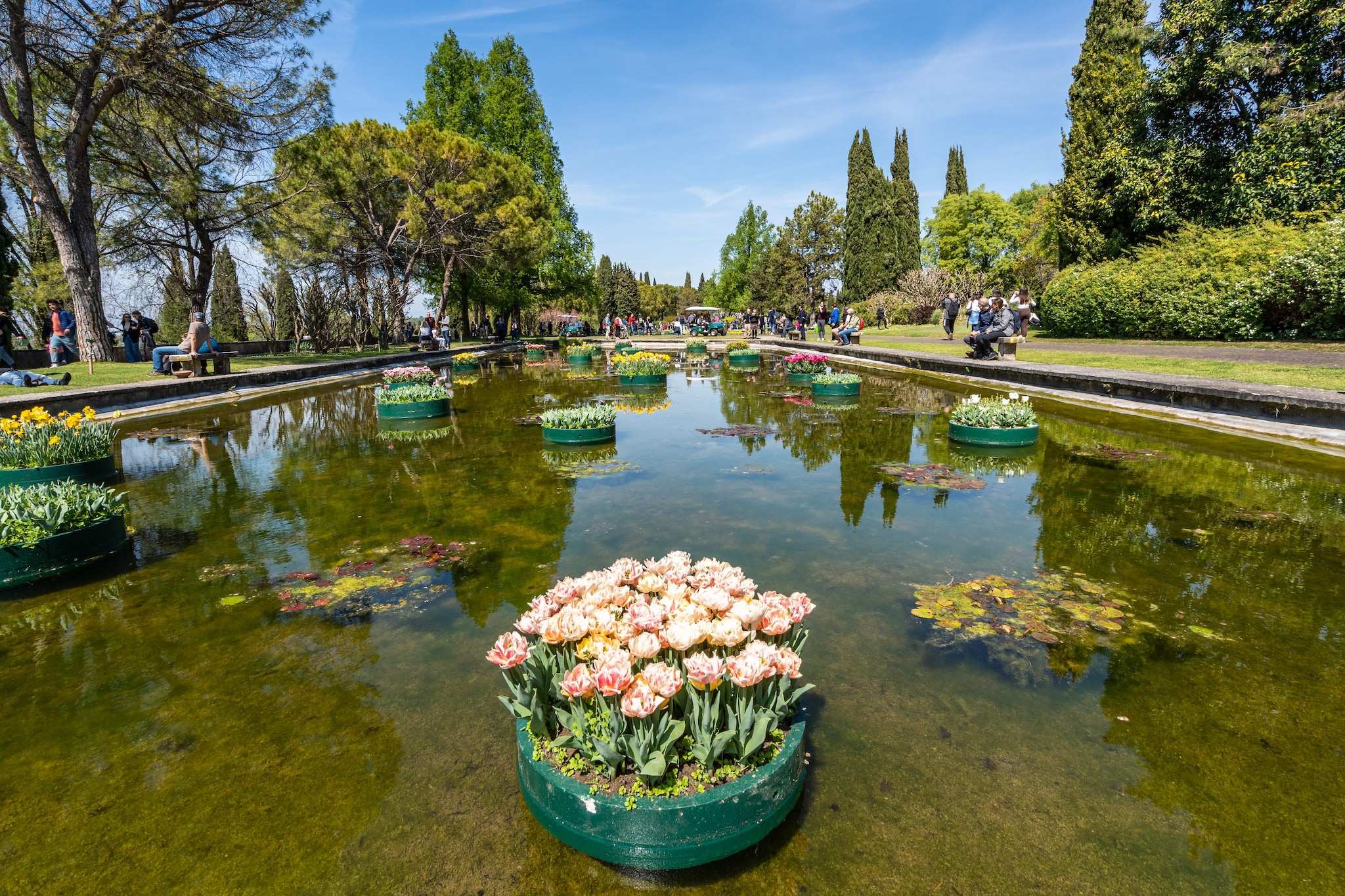 Giardini ad acqua con tulipani, Parco Sigurtà