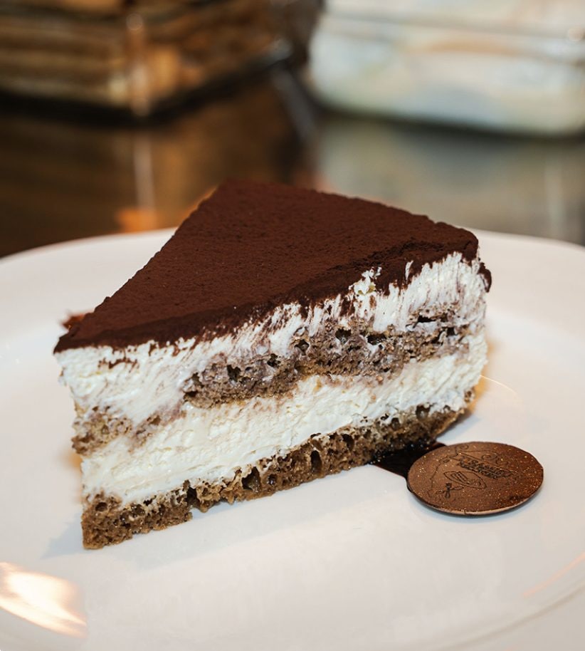 Il tiramisù del nuovo ristorante de Le Beccherie