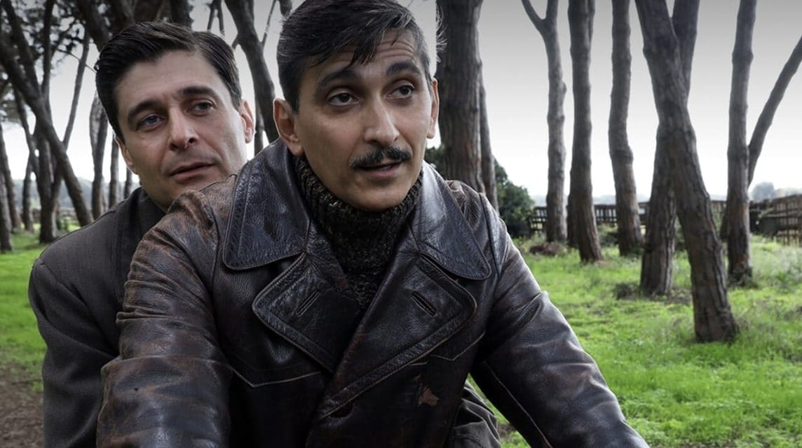 Lino Guanciale e Fabrizio Biggio in una scena della serie