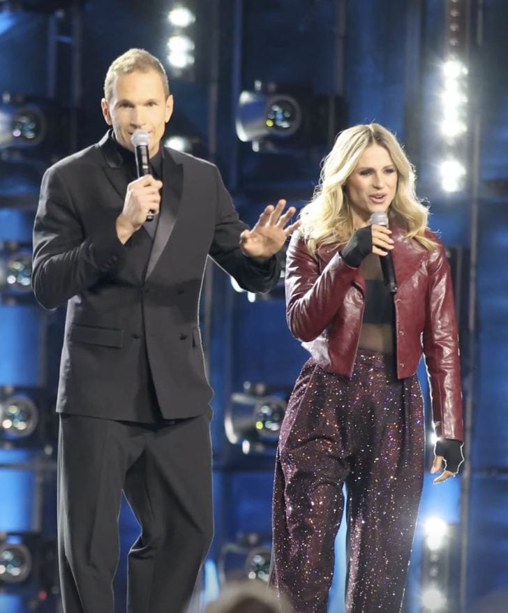 Michelle Hunziker con giacca Diesel