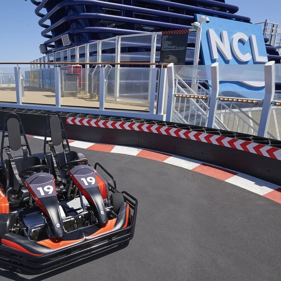 Uno dei go–kart della Norwegian Joy