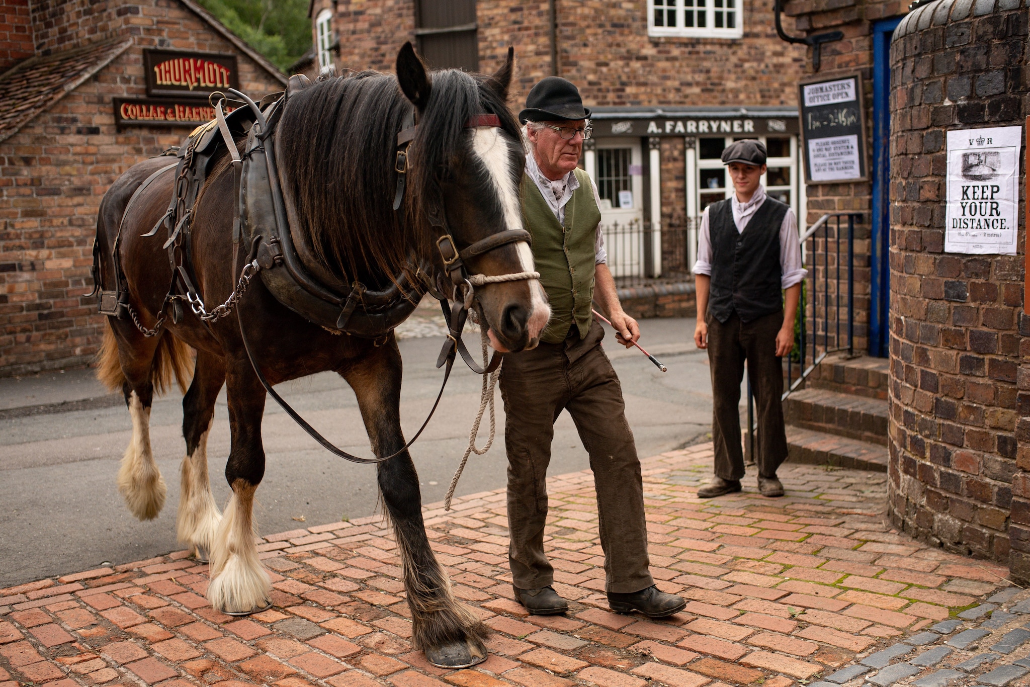 Uno dei personaggi di Blists Hill Victorian Town