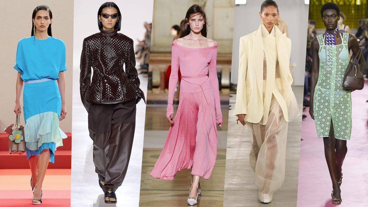 Da sinistra Fendi, Bottega Veneta, Tory Burch, Sportmax, Miu Miu