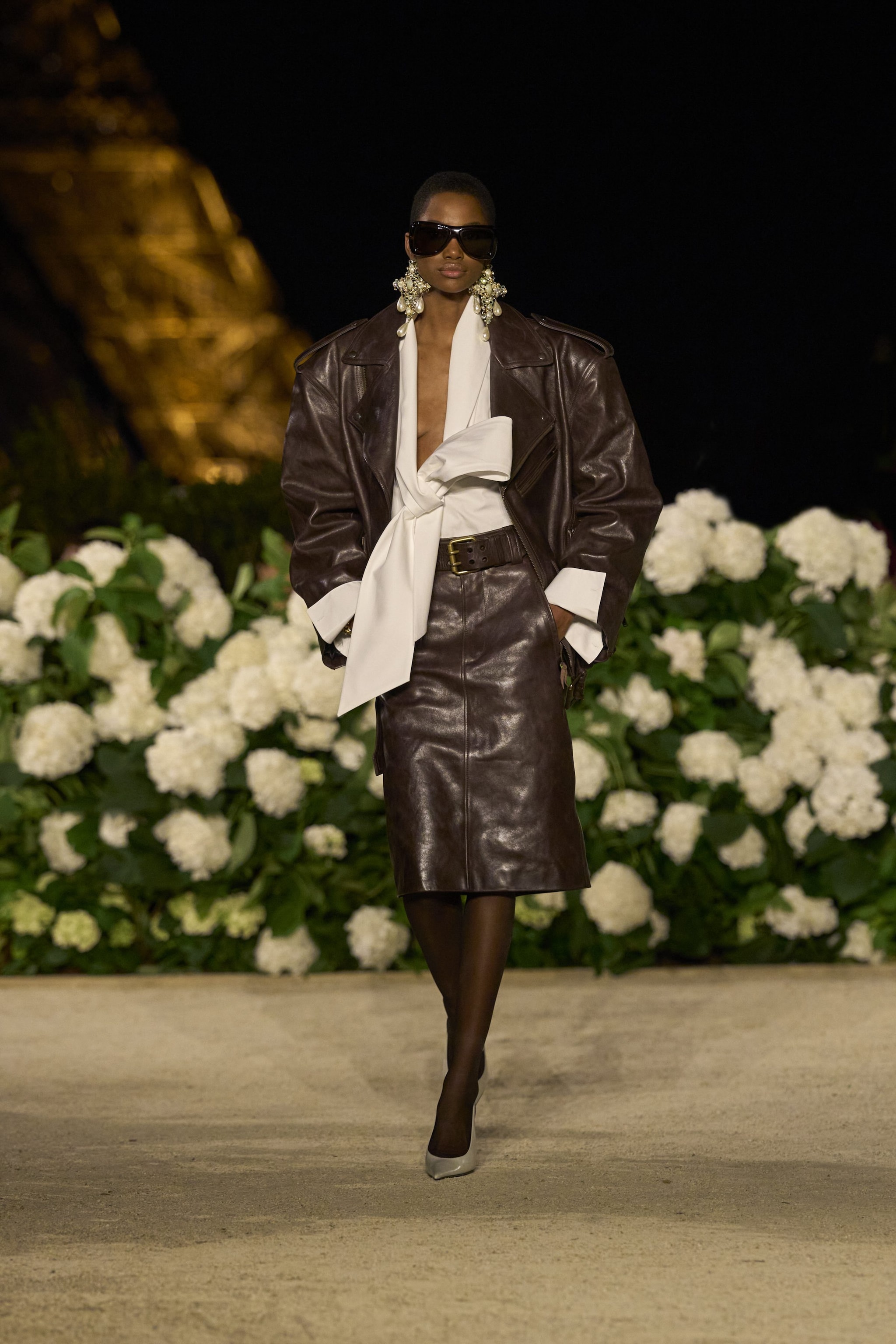 Completo in pelle Saint Laurent