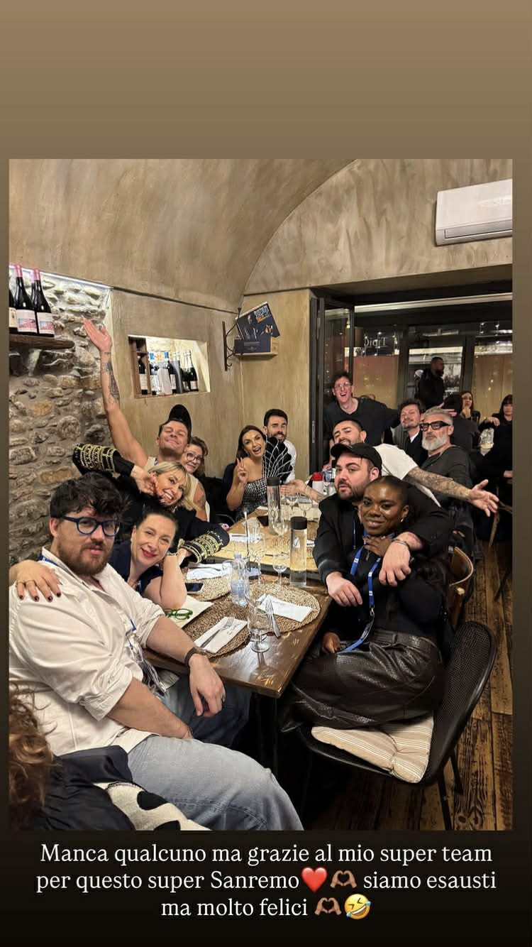 Elettra Lamborghini col team sanremese