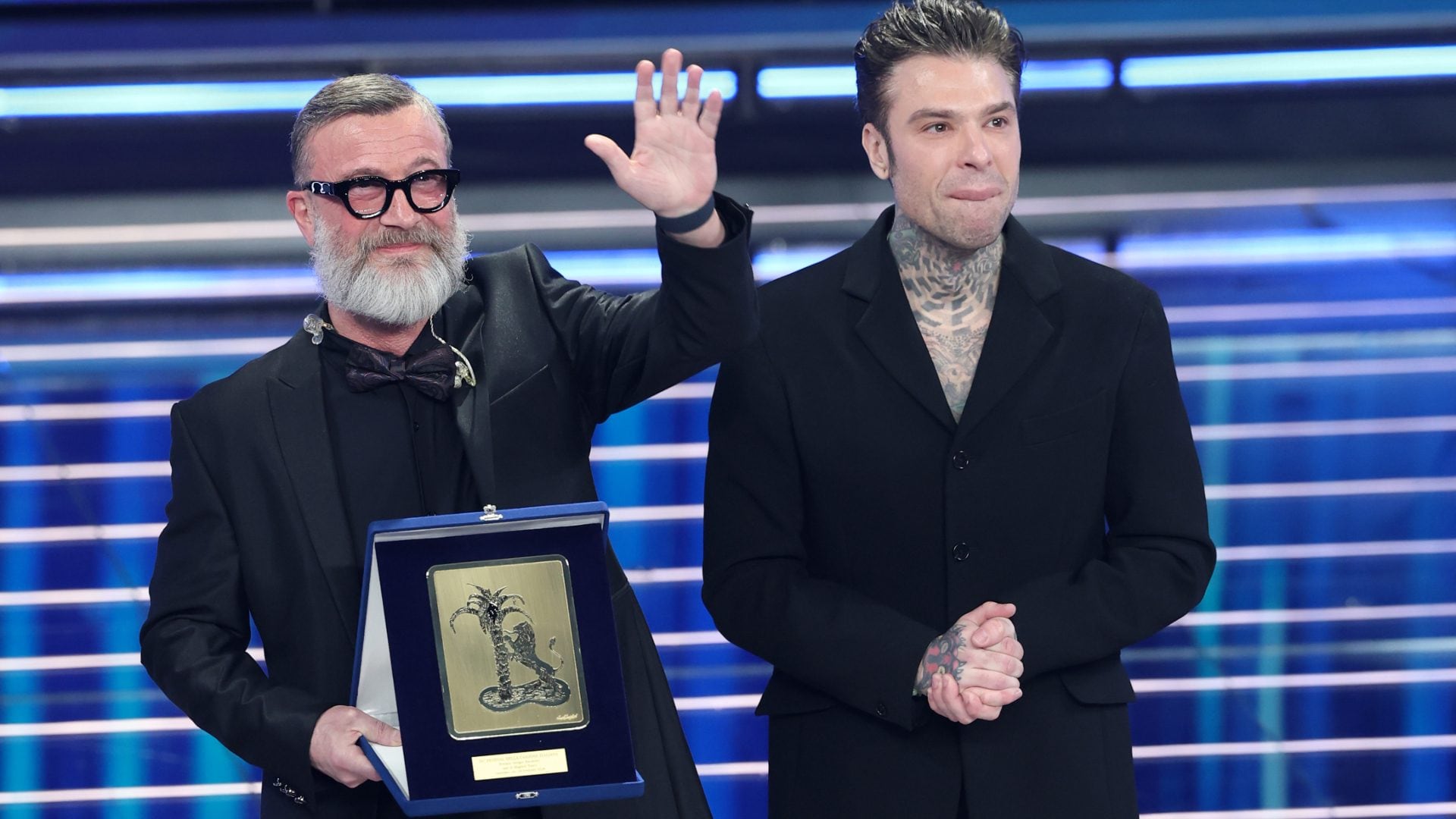 Il male è necessario, vestirsi sempre di nero un po' meno: ma con Fedez e Masini a Sanremo funziona
