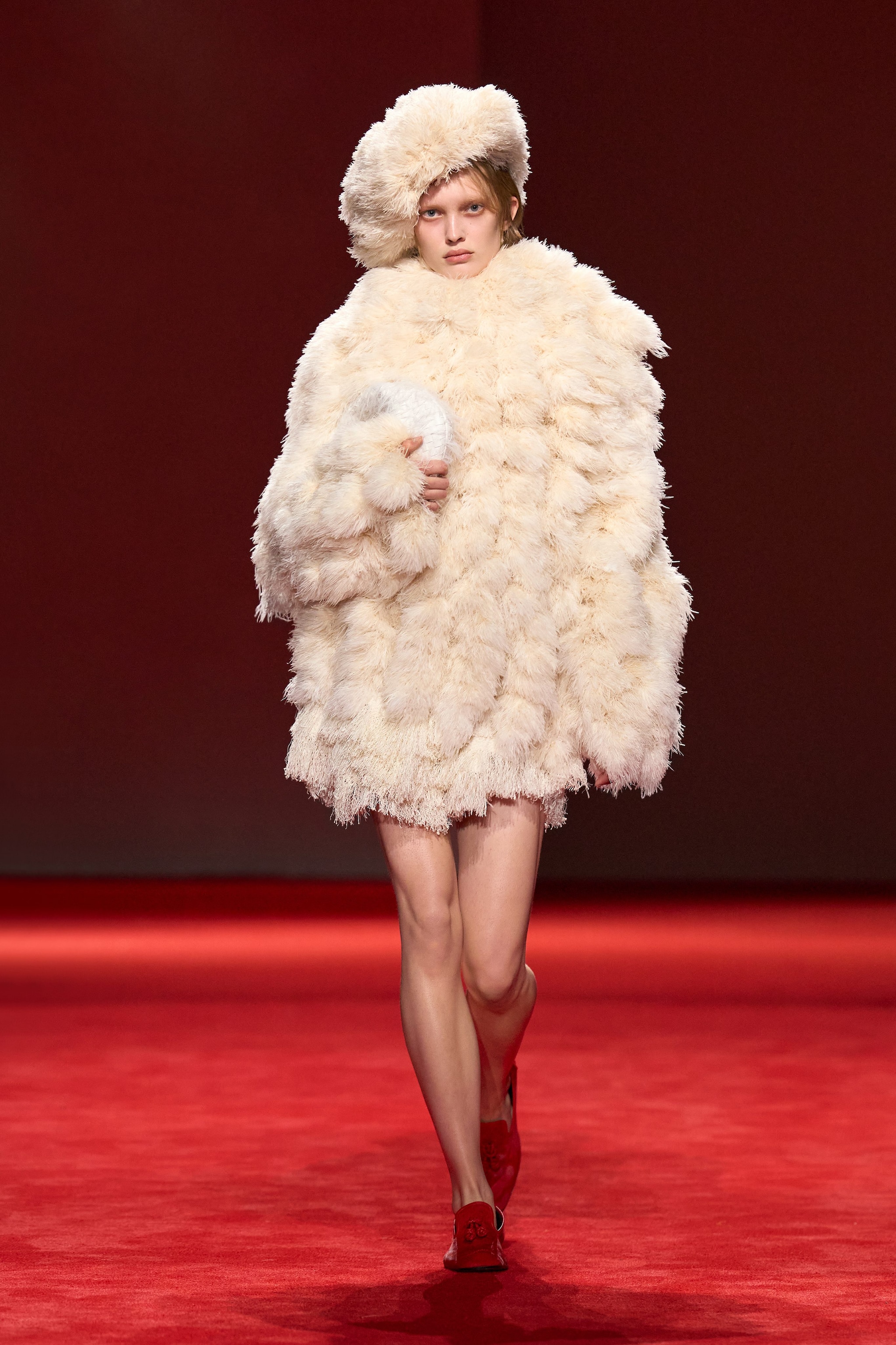 Un look Bottega Veneta dalla sfilata Autunno/Inverno 2026–2027