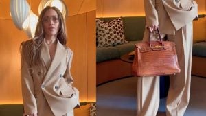 Jennifer Lopez è la perfetta business woman in tailleur 