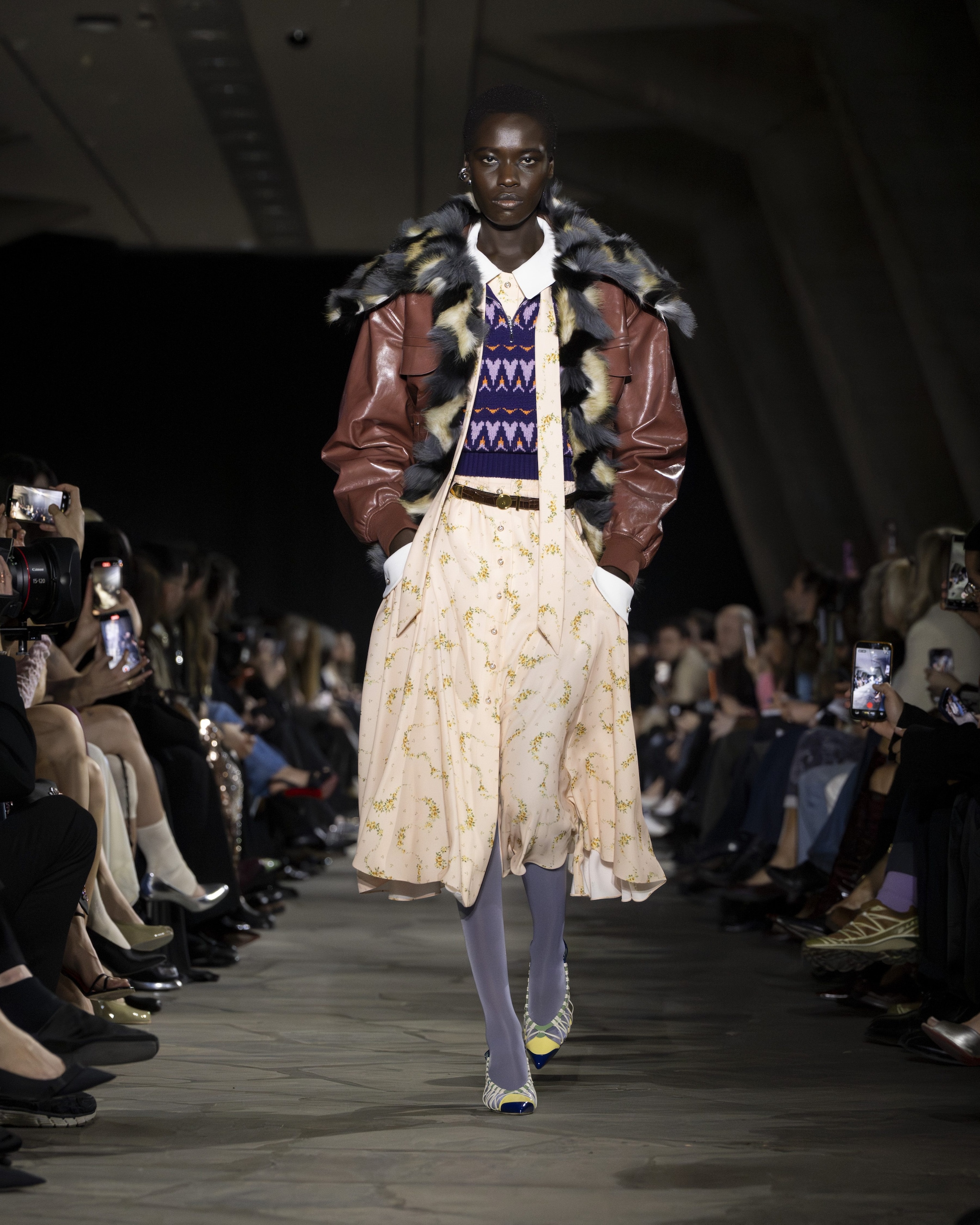 Un look della sfilata Autunno/Inverno 2026–2027 di Rabanne