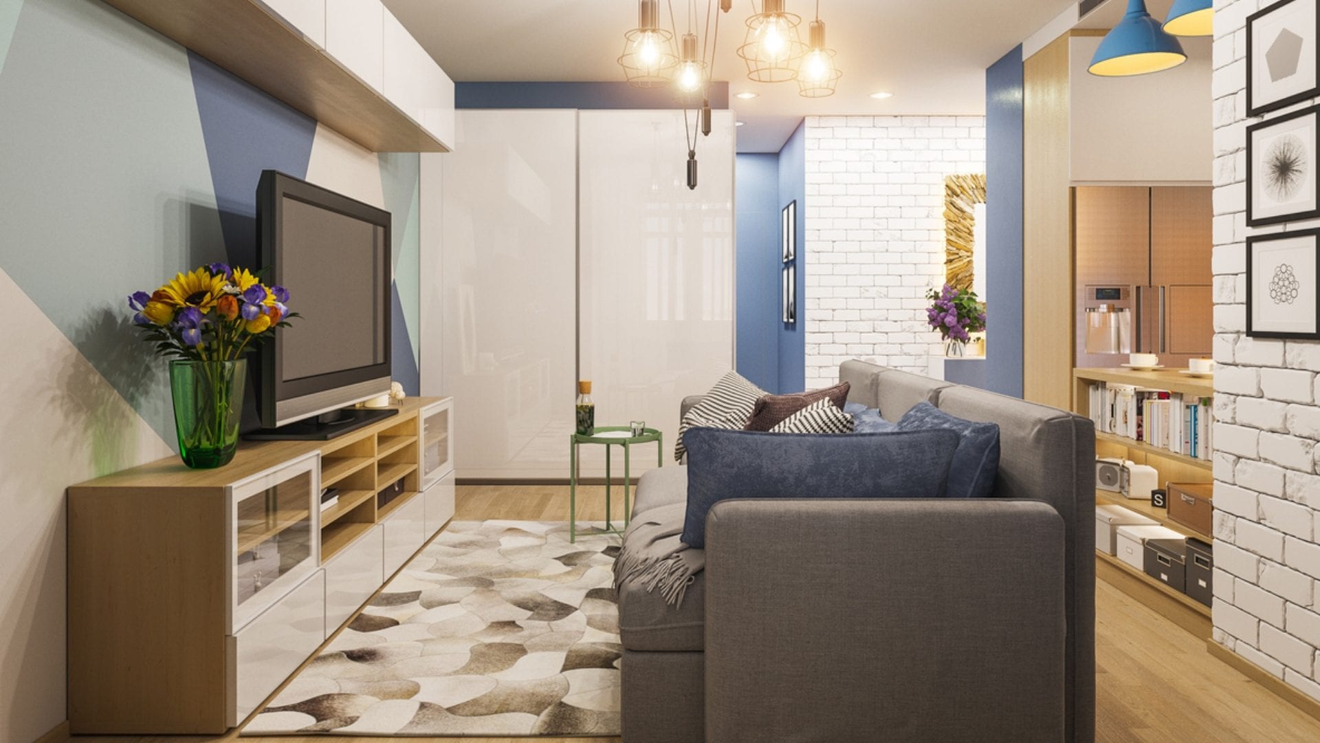 Gli errori da non fare quando arredi un monolocale, l'architetto: "Non abbiate paura dei colori scuri"