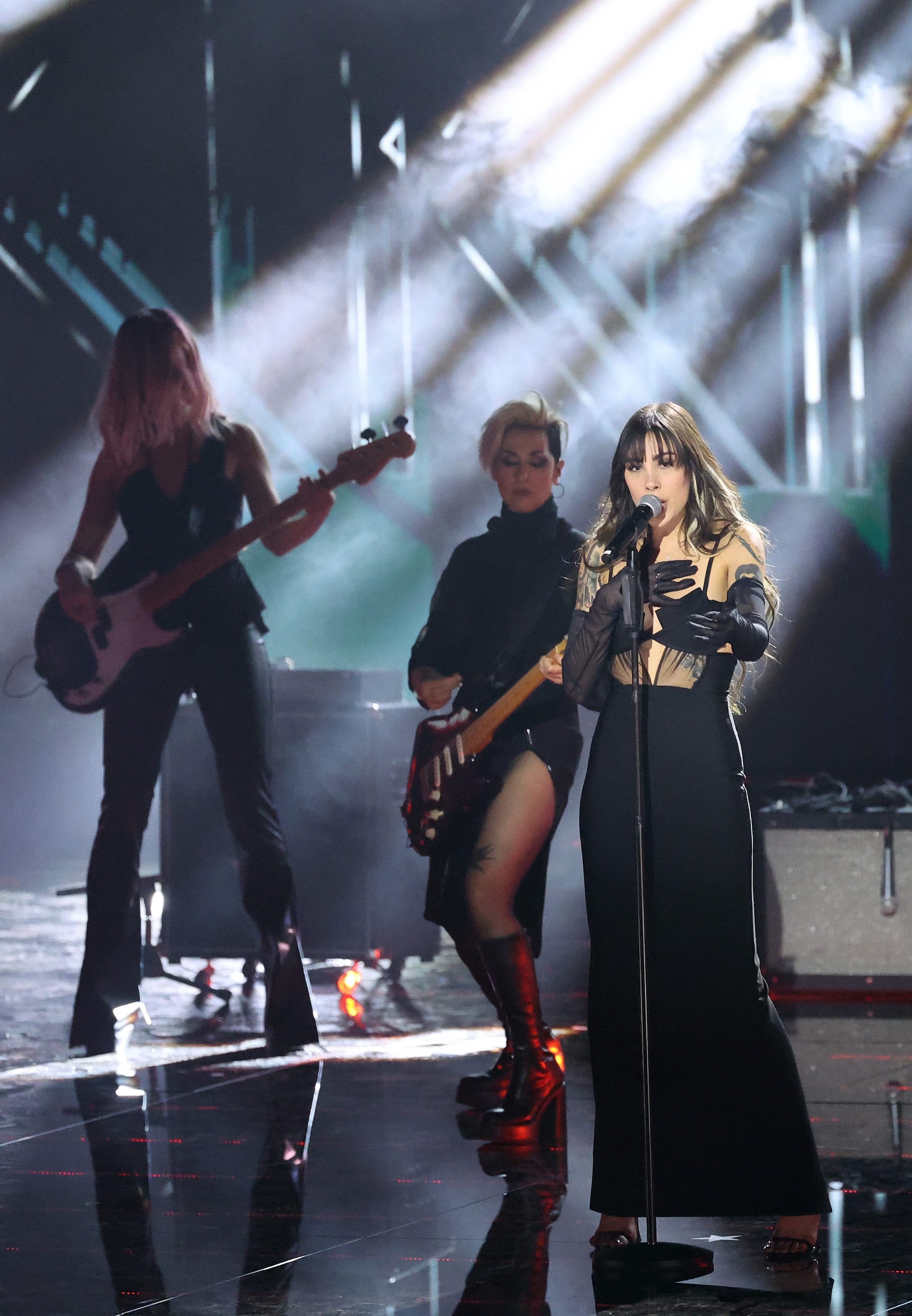 Le Bambole di Pezza sul palco di Sanremo Top