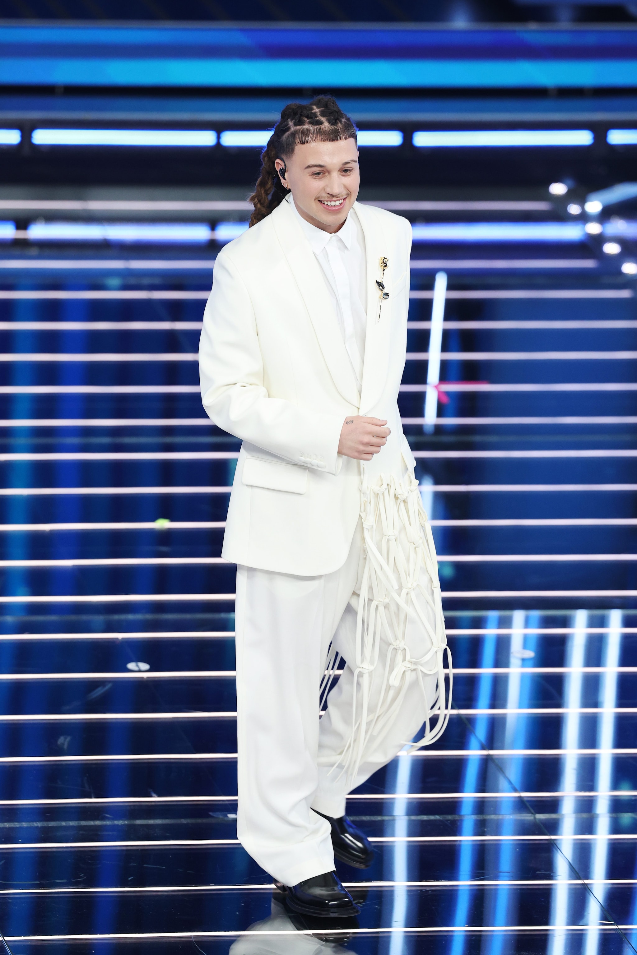 Sayf in Moschino nella serata finale di Sanremo 2026