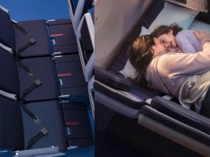 United Airlines trasforma i sedili in divani: Relax Row debutta nel 2026 sui voli a lungo raggio
