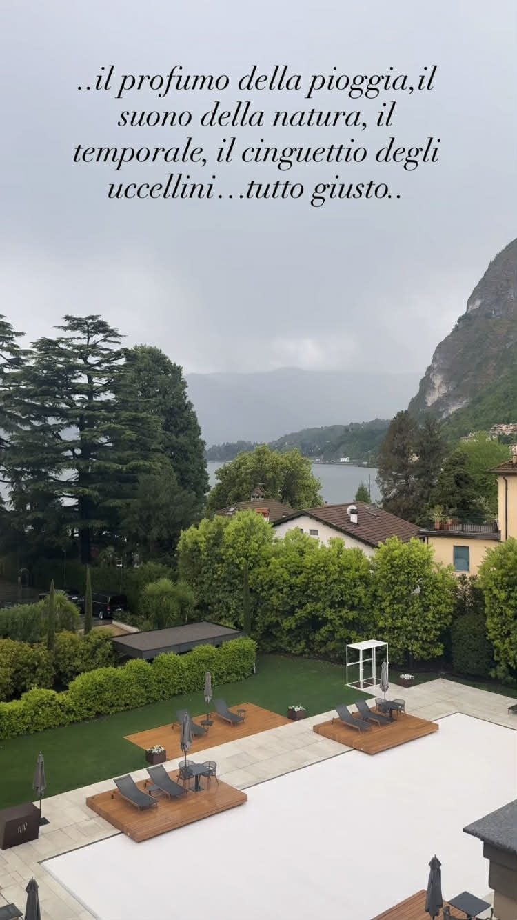 Michelle Hunziker al Grand Hotel Victoria